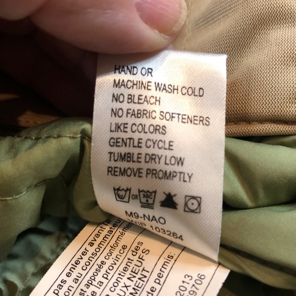 Woolrich Sage Green Button Down Quilted Barn Chore Coat Jacket Womens M READ - Picture 6 of 12